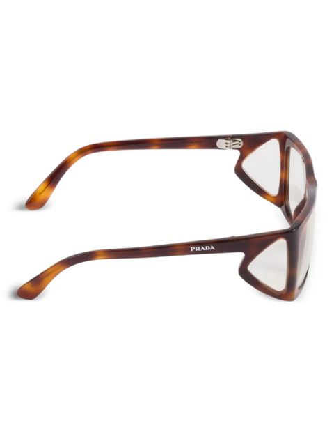 Prada Eyewear square-frame glasses - Brown