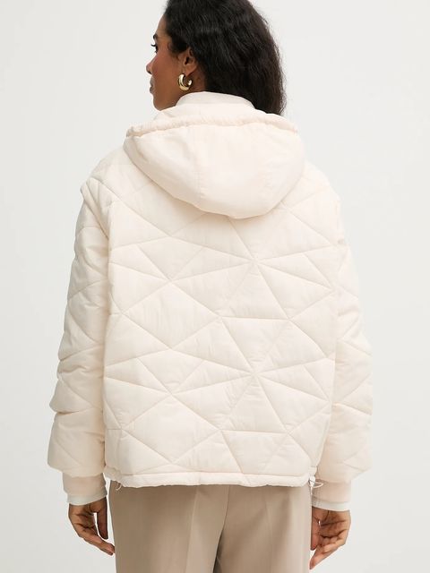 Liu Jo kurtka kolor beżowy przejściowa TA6224 T324A