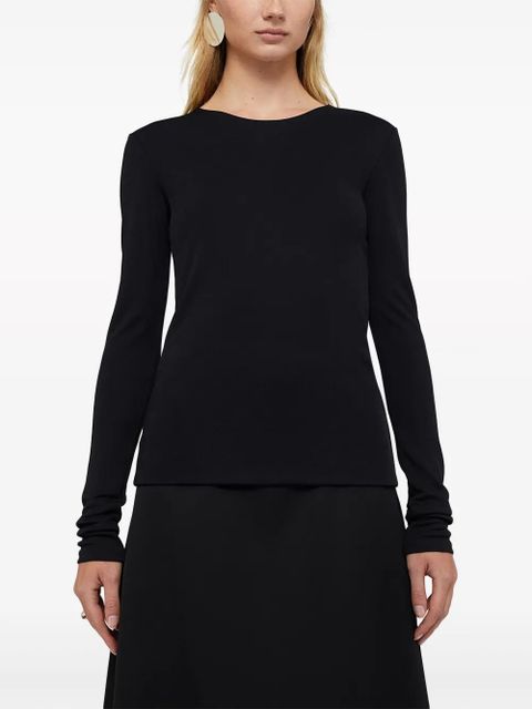 Jil Sander long-sleeve jersey T-shirt - Black - zdjęcie produktu nr 2
