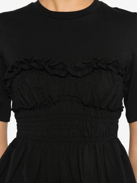 Cecilie Bahnsen ruffled top - Black