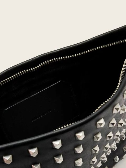 AllSaints kopertówka skórzana kolor czarny W614XD