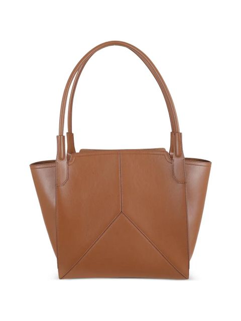 Victoria Beckham Victoria panelled leather shoulder bag - Brown - zdjęcie produktu nr 2