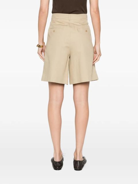 Weekend Max Mara Cuba pleated bermuda shorts - Neutrals