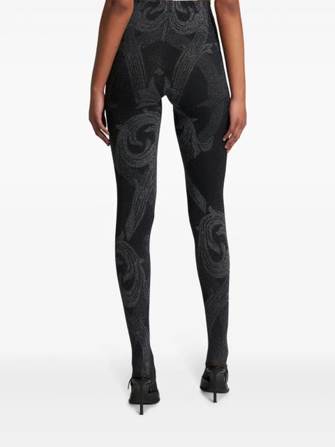 ETRO x Wolford metallic-jacquard tights - Black