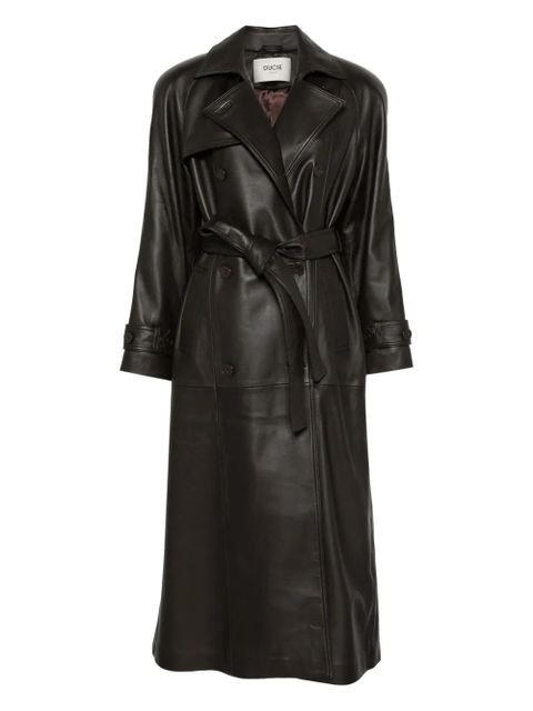 ducie leather trench coat - Brown - zdjęcie produktu nr 1
