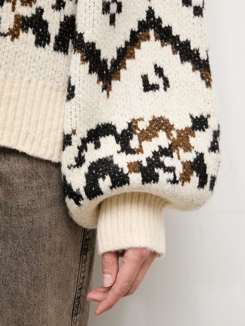 Answear.LAB sweter z wełną damski kolor beżowy ciepły