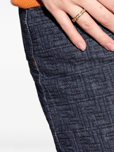 FENDI Forever crystal-embellishment ring - Gold - zdjęcie produktu nr 2