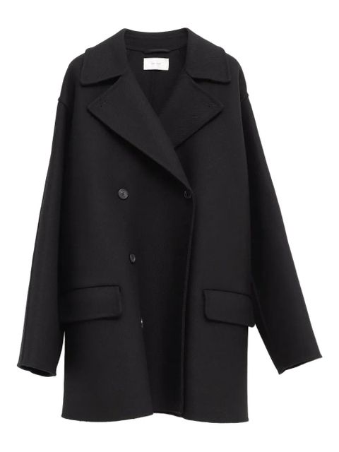 The Row double-breasted pocket coat - Black - zdjęcie produktu nr 1