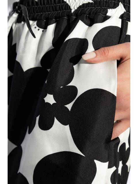 Marni Dillies print silk trousers - Black