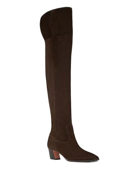 Aquazzura 50mm Nomad suede over-the-knee boots - Brown - zdjęcie produktu nr 2