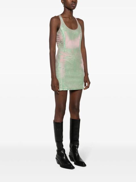 Diesel De-Arlyn-S laminated mini dress - Pink