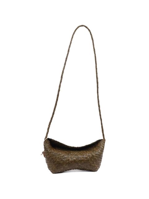 DRAGON DIFFUSION Corsina diagonal weave shoulder bag - Brown - zdjęcie produktu nr 1