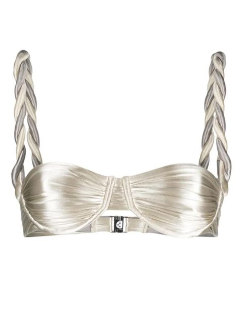 Isa Boulder reversible chunky-rope bikini top - Silver - zdjęcie produktu nr 1