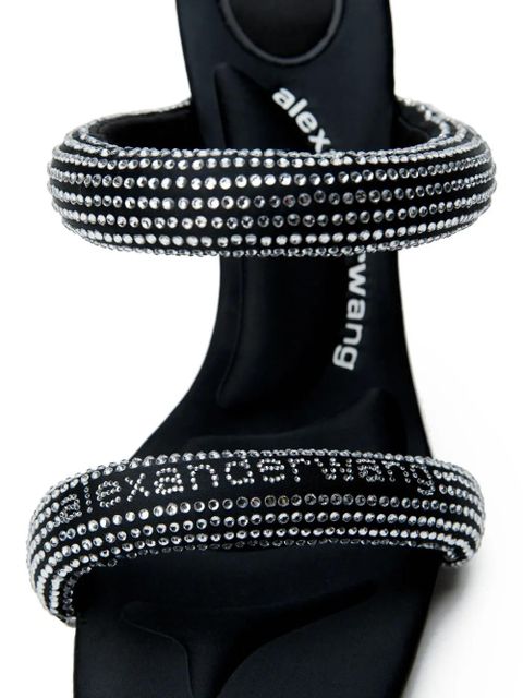 Alexander Wang crystal-embellished stiletto sandals - Black