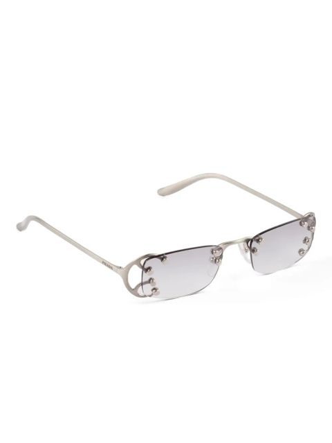 Prada Eyewear metal-frame sunglasses - Grey - zdjęcie produktu nr 2