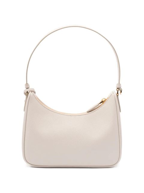 Prada mini Re-Edition logo-plaque shoulder bag - Neutrals - zdjęcie produktu nr 2