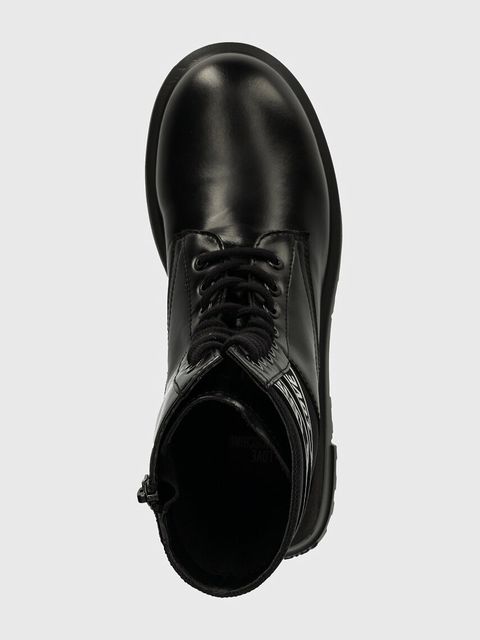 Love Moschino workery damskie kolor czarny na platformie JA24094G1LIA700A