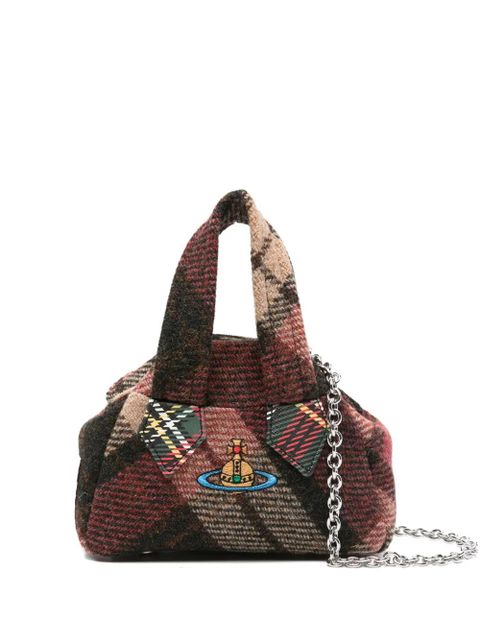 Vivienne Westwood logo-embroidered mini tote bag - Brown - zdjęcie produktu nr 1