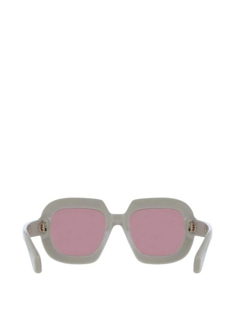 Ferragamo square-frame sunglasses - Neutrals