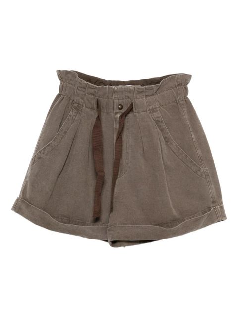MARANT ÉTOILE Nirma drawstring pleated shorts - Brown - zdjęcie produktu nr 1