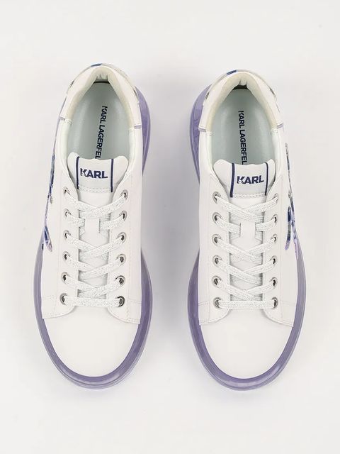 Karl Lagerfeld sneakersy skórzane KAPRI KUSHION damskie kolor biały KL62610H