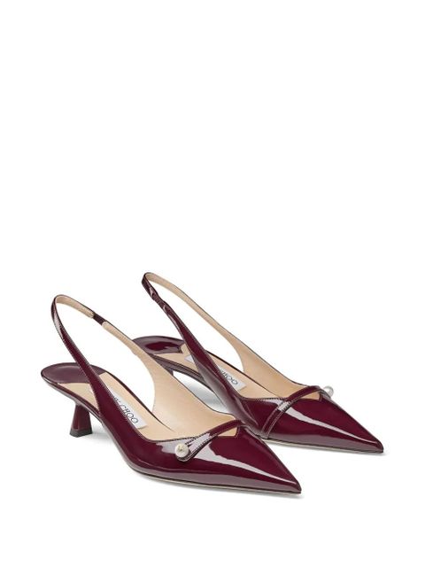 Jimmy Choo 45mm Amita slingback pumps - Red - zdjęcie produktu nr 2