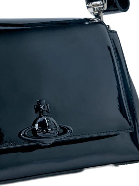 Vivienne Westwood Orb-plaque shoulder bag - Black