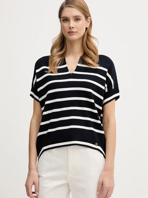 Joseph Ribkoff bluzka damska kolor granatowy wzorzysta 261921 - zdjęcie produktu nr 1