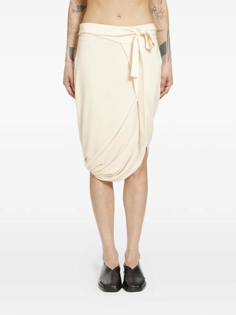 LEMAIRE wrap asymmetric skirt - Neutrals - zdjęcie produktu nr 2