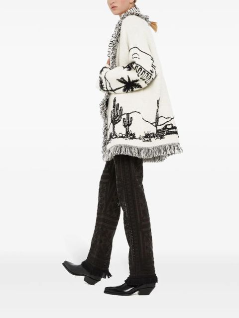 Alanui Icon cashmere-blend cardigan - White