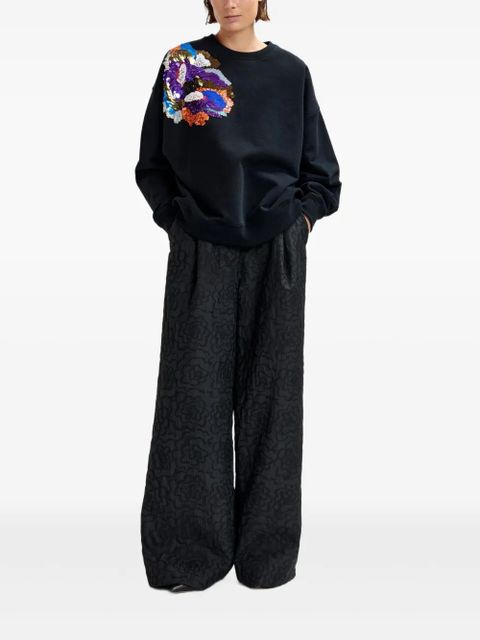 Essentiel Antwerp Ivening floral sweatshirt - Black