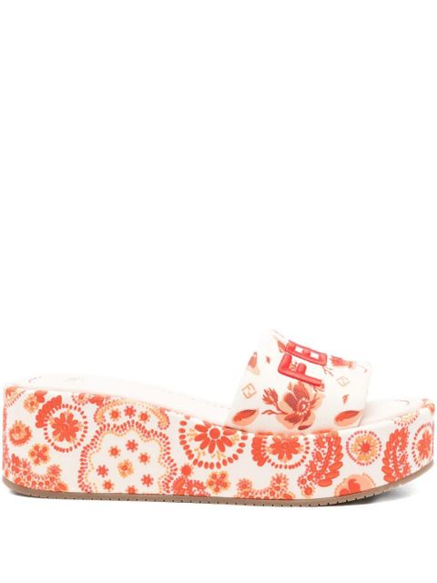 FENDI 55mm Sunshine floral-print sandals - Neutrals - zdjęcie produktu nr 1