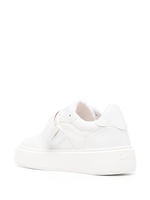 GANNI touch-strap low-top sneakers - White