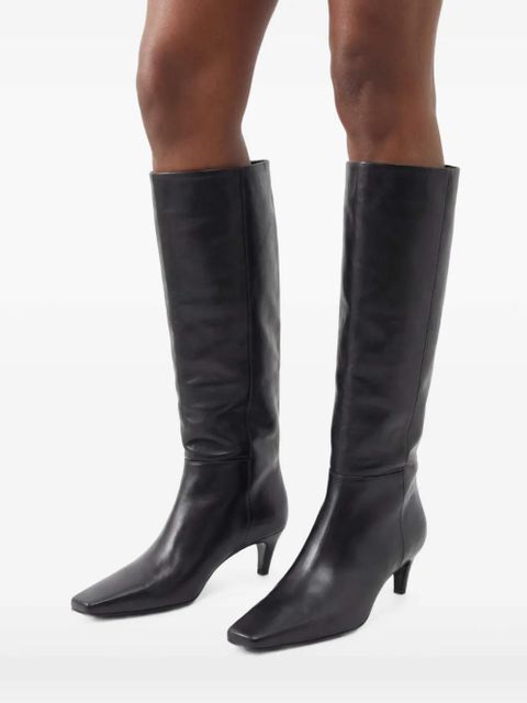 Reformation Remy 50mm knee-high boots - Black