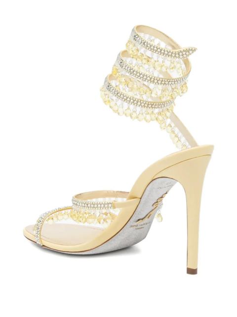 René Caovilla 105mm Chandelier sandal - Yellow - zdjęcie produktu nr 2