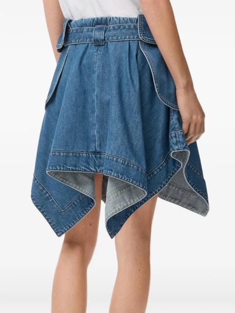 LOEWE belted cargo mini skirt - Blue