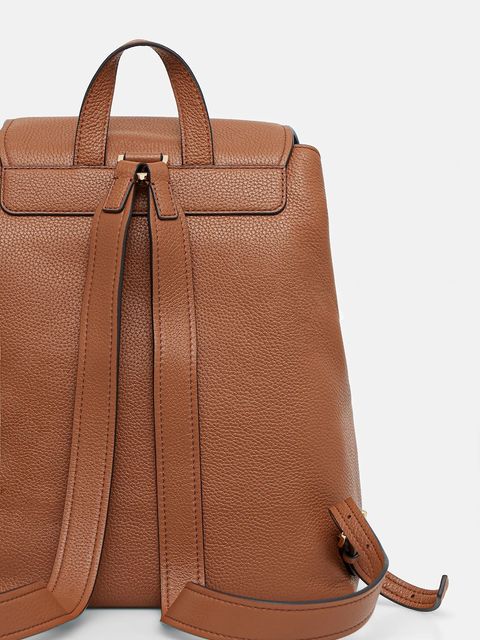 MICHAEL Michael Kors plecak skórzany QUINN damski kolor brązowy duży gładki 30T5GQNB2L