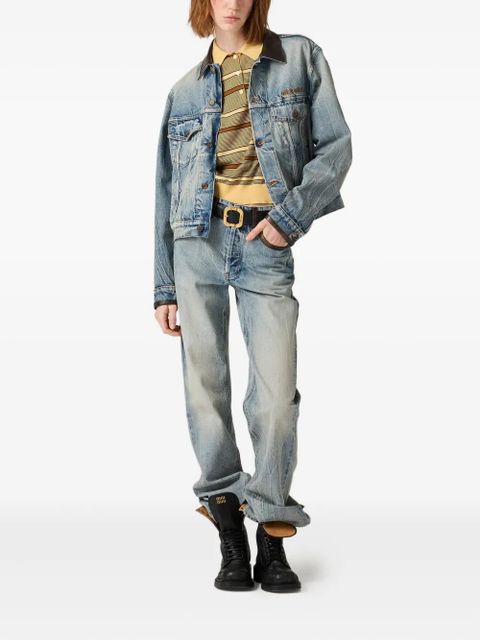 Miu Miu patch-pocket jeans - Blue - zdjęcie produktu nr 2