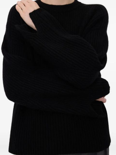 LouLou de Saison AXEL ribbed sweater - Black - zdjęcie produktu nr 2