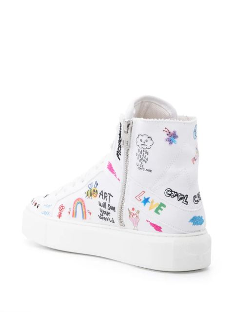 Zadig&Voltaire High Flash flatform sneakers - White