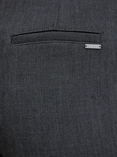 Guess szorty JOANDRA damskie kolor szary gładkie high waist W5BD63 W2402