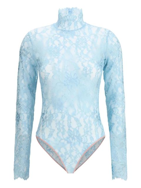 Valentino Garavani floral-lace bodysuit - Blue - zdjęcie produktu nr 1