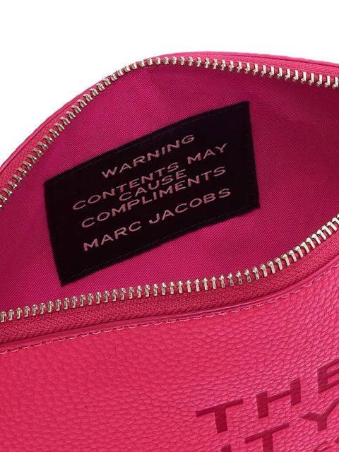 Marc Jacobs embossed logo leather cosmetic bag - Pink