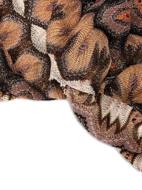 Missoni patterned turban - Brown - zdjęcie produktu nr 2