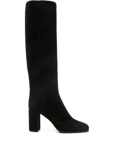 Prada square-toe block-heel boots - Black - zdjęcie produktu nr 1