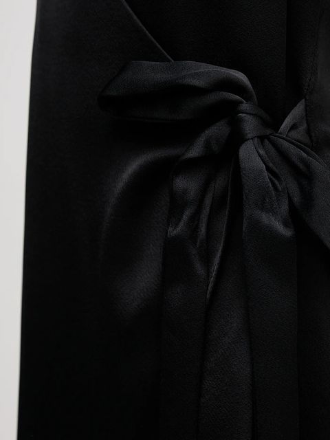 Sandro Ferrone sukienka kolor czarny maxi rozkloszowana S18XBERUDRA