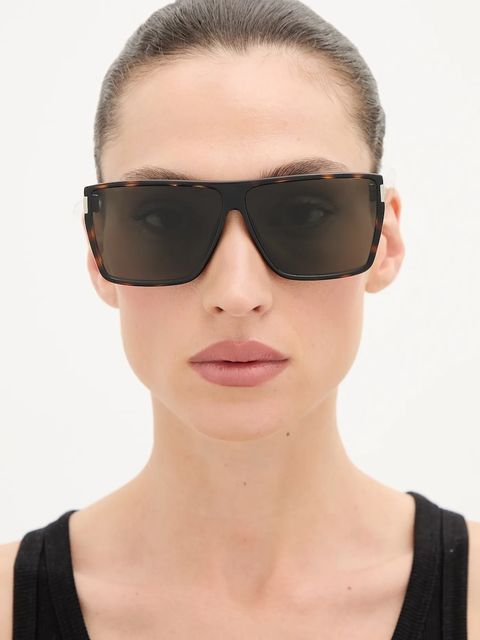 Saint Laurent okulary kolor pomarańczowy SL 756