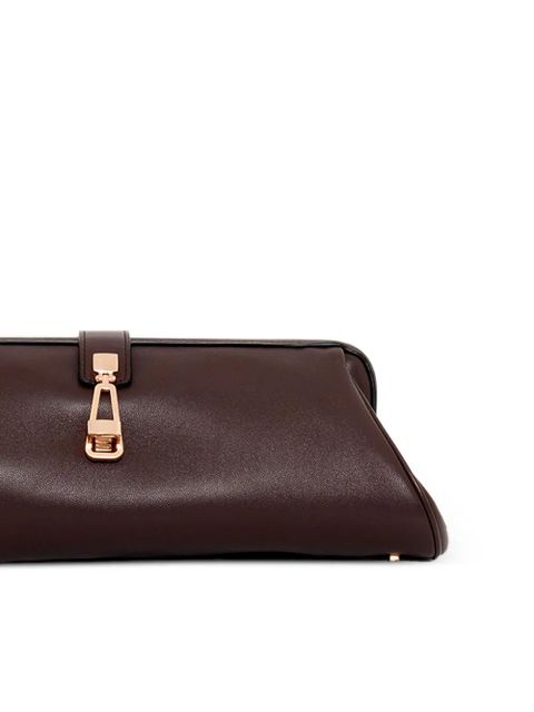Gabriela Hearst Paola leather clutch - Red - zdjęcie produktu nr 2