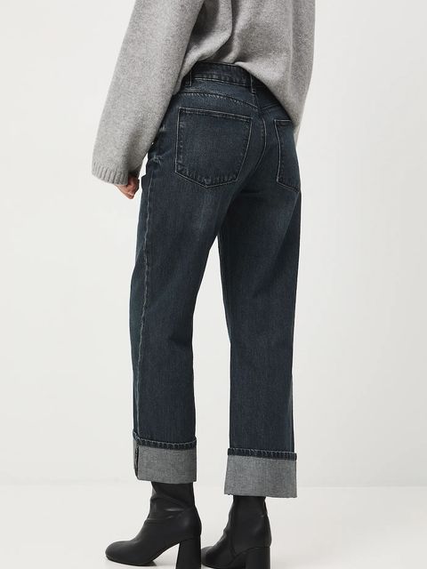 Medicine jeansy bawełniane damskie kolor szary - zdjęcie produktu nr 2