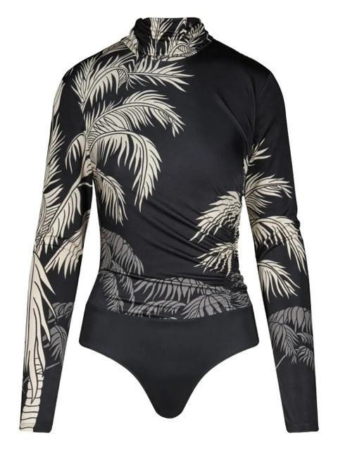 Johanna Ortiz Truly tropical long-sleeve bodysuit - Black - zdjęcie produktu nr 1